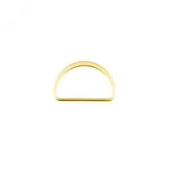 Metall-D-Ring Gold 4 cm Breite